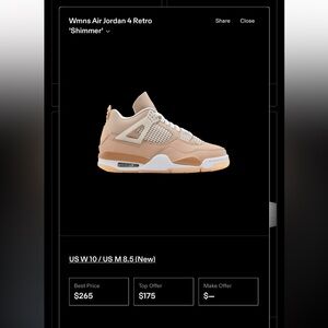 Air Jordan 4 Women’s Retro “Shimmer”